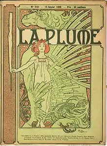 Cover design for the magazine La Plume (1898)