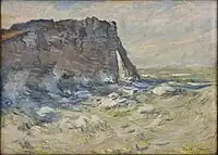 Porte d'Aval by Claude Monet.