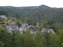 A general view of La Roche-Canillac