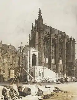 Sainte-Chapelle in 1839, before restoration