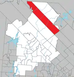 Location within Antoine-Labelle RCM.