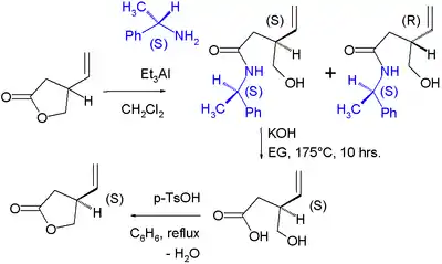 Lactone chiral resolution