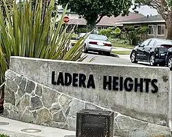 Ladera Heights community sign