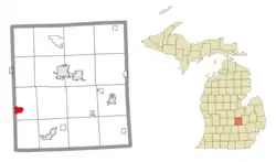 Location within Shiawassee County