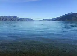 Looking south across Lake Benmore