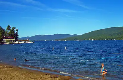 Lake George, one of numerous oligotrophic lakes in the Adirondack region, is nicknamed the Queen of American Lakes.