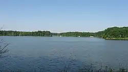 Lake at Kennekuk County Park, in the western part of the township