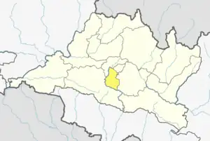 Location of district in province