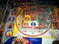 Lalung Gompa mandala wall painting