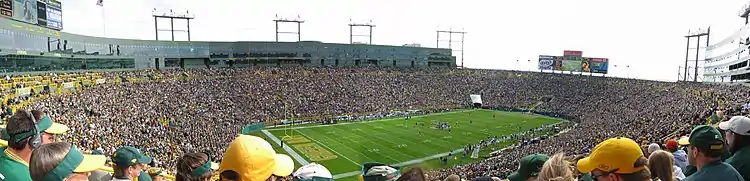 Image 44Lambeau Field in Green Bay is home to the NFL's Packers. (from Wisconsin)