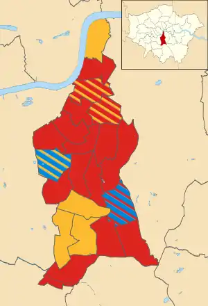 2010 results map