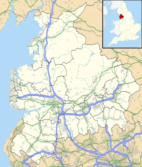 Newton is located in Lancashire