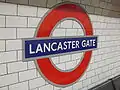 Roundel on platform