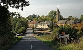 The road into Landes-sur-Ajon