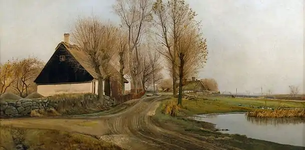 Village street in Baldersbrønde, (1905) ARoS Aarhus Kunstmuseum.