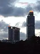 The Langham Place towers, viewed from King's Park