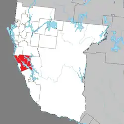 Location within Témiscamingue RCM