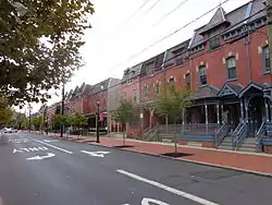 Row houses in Lanning Square