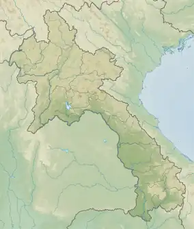 Map showing the location of Nam Et-Phou Louey National Park