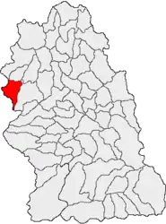 Location in Hunedoara County