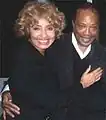 Lara Saint Paul with Quincy Jones in Los Angeles