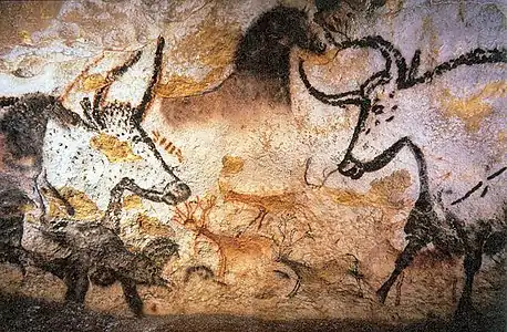 Image 19Lascaux, Bulls and Horses (from History of painting)