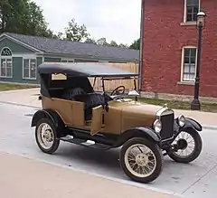 A Ford Model T giving rides at The Henry Ford