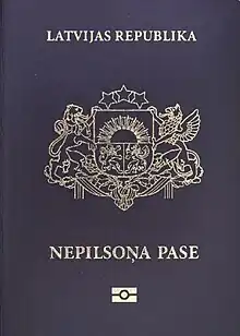 Non-citizen passport cover