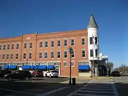 The Laube Building, part of the Exchange Square Historic District