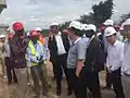 Launching of the bridge by the minister Andrew Nyakera