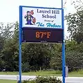 Laurel Hill (FL) School sign