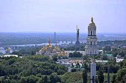 View with Kyiv Pechersk Lavra