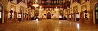 Darbar Hall featuring the "Rajas Throne".