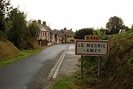 The road into Le Mesnil-Amey