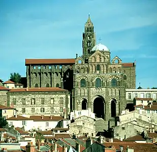 Le Puy Cathedral, a pilgrimage church en route to Santiago de Compostela