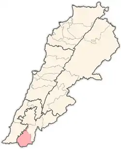 Location in Lebanon