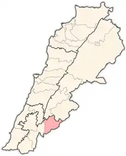 Location in Lebanon