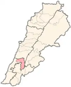 Location in Lebanon