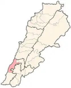 Location in Lebanon