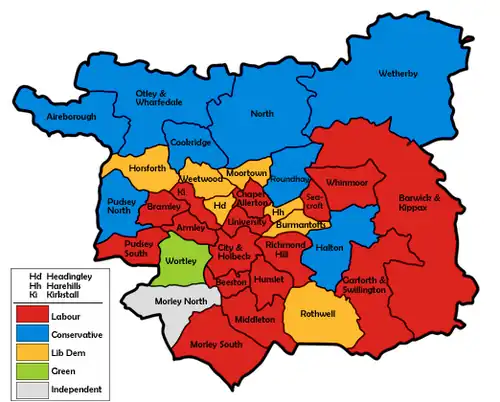 2003 results map