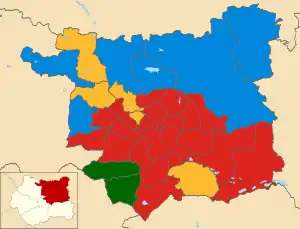 2010 results map