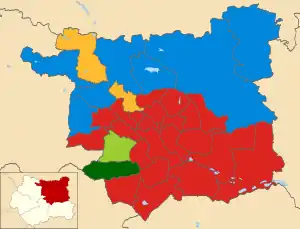 2011 results map