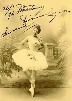 Legnani in the title of Cinderella. St. Petersburg,  1893.