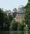 The second building to house the Leiden Observatory, during restoration (2010).