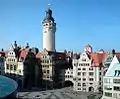 View over New Town Hall and Burgplatz