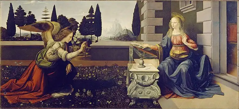 Annunciation by Leonardo da Vinci, 1472–75