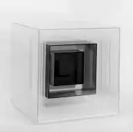 Plexiglas cube sculpture