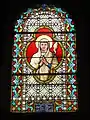 Stained glass window of Saint Genevieve