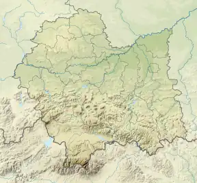 Map showing the location of Tatra National Park