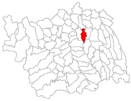 Location in Bacău County